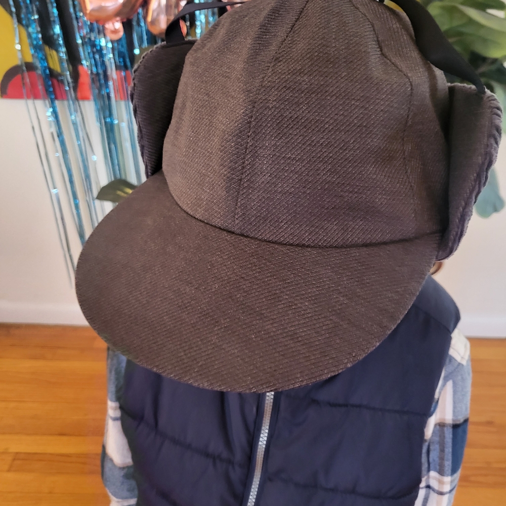Loro Piana Black and Navy Branded Cap with Interior Tags
